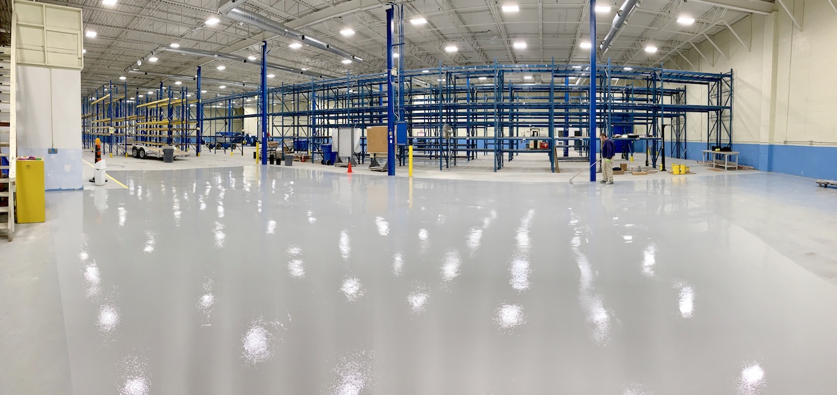 Epoxy resin flooring